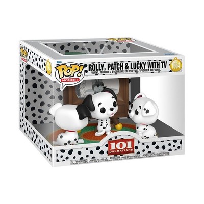 Funko Pop! Moments: Disney - 101 Dalmatians - Rolly, Patch & Lucky with TV - Col