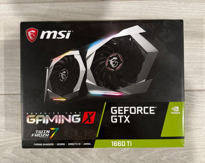 MSI GeForce GTX 1660 Ti GAMING X 6GB GDDR6 Graphics Card Working w/ Box