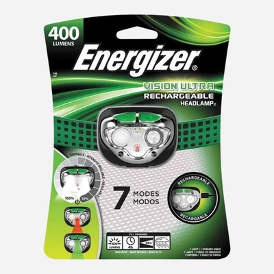 Energizer Vision Ultra HD Rechargeable Headlamp 400 Lumens - Green