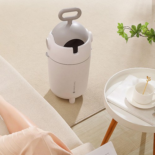Trash Can Modern with Lid Kitchen Trash Bin for Apartment Hotel Home Use - Picture 6 of 7
