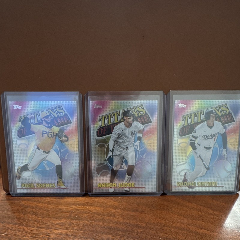 Topps 2024 Titans of the Game 3-Card Lot Skenes Judge Ohtani TOG