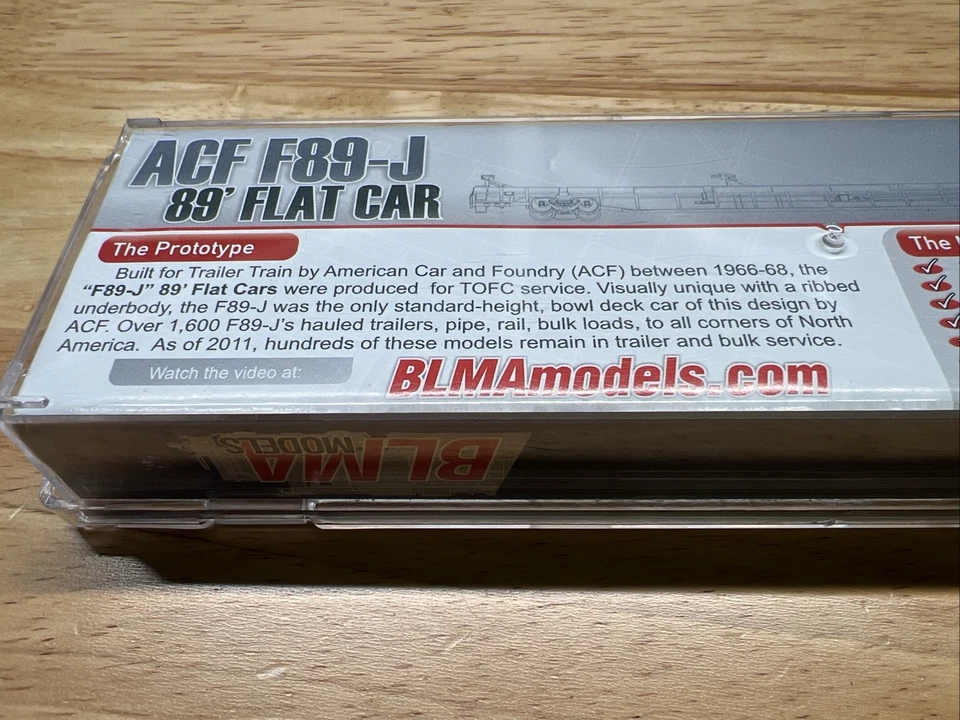 BLMA MODELS N Scale ACF F89 J 89' Flat Car TTX #602001 - Image 3 of 4