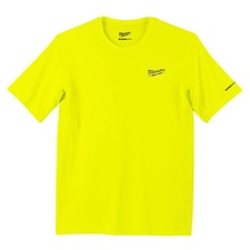 Milwaukee Workskin Lightweight Performance Shirt - Short Sleeve Hi Vis Yellow -