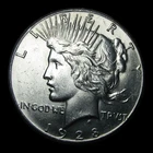 1928 Peace Dollar Silver ---- Gem BU Coin  ---- #KK199