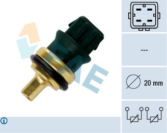33782 COOLANT TEMPERATURE SENSOR GAUGE FAE FOR VW POLO,LUPO,BORA,TRANSPORTER V - Picture 2 of 5