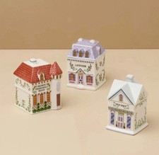 NEW LENOX WEST COAST Spice Village Regional Jars 3-Piece SEA SALT LAVENDER
