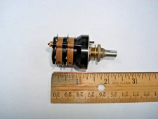 4P5T Rotary Switch Grayhill 44A30-02-2-5S 4 Pole 5 Position Shorting