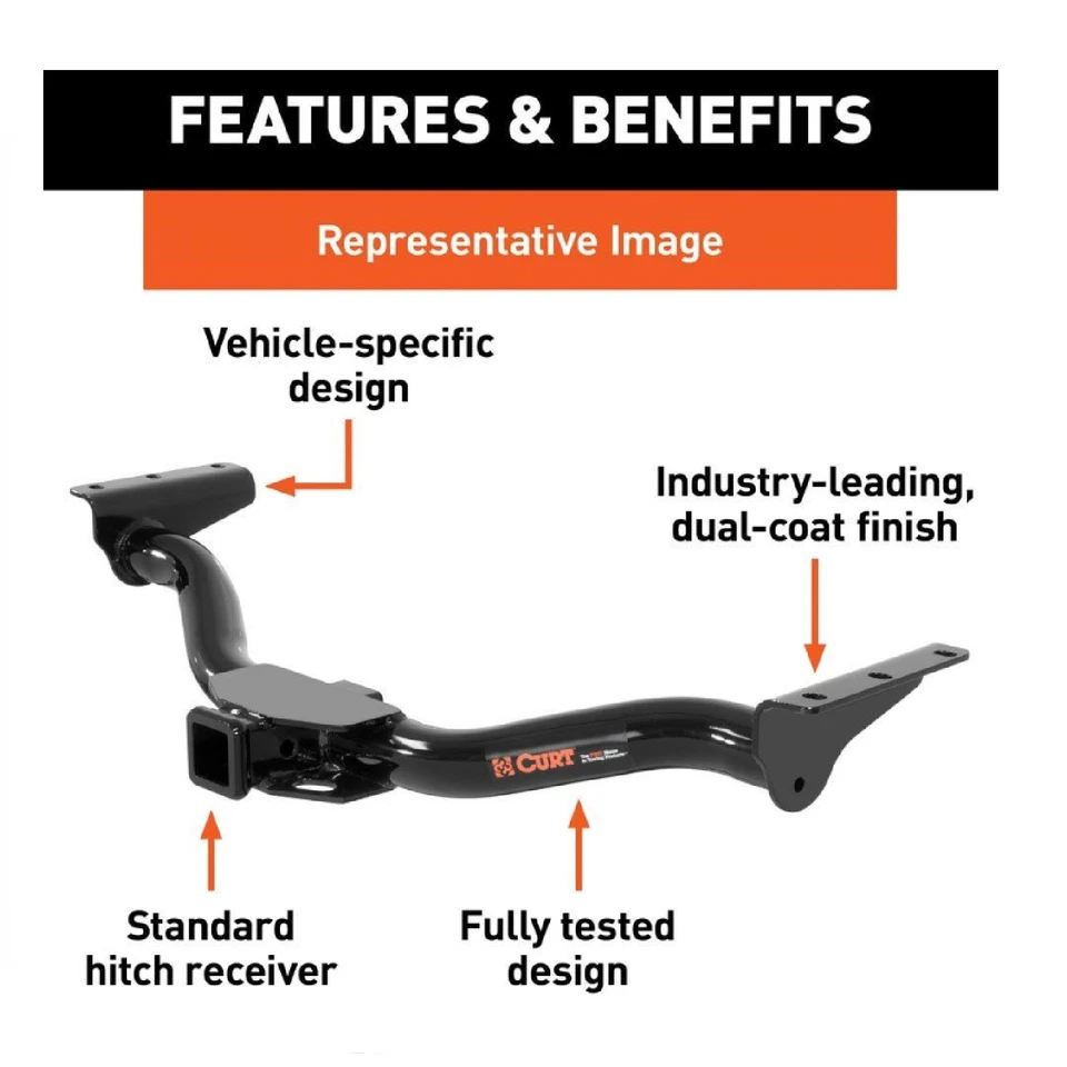 Curt Class 3 Trailer Hitch 13018 for Mercedes-Benz ML320 / ML350 / ML430 / ML500 Foto 2 de 4