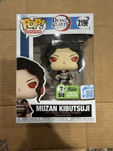 Funko Pop! Demon Slayer Muzan Kibutsuji #2196 2026 ECCC Exclusive Con Sticker