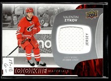 2017-18 Upper Deck Rookie Materials Valentin Zykov Carolina Hurricanes #RM-VZ