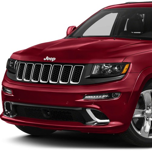 FOR 2014-2016 JEEP GRAND CHEROKEE WK2 PAIR PROJECTOR HEADLIGHT/LAMPS BLACK/AMBER - Picture 7 of 7