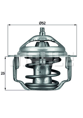 TX 64 88 MAHLE Thermostat, coolant for CHRYSLER,CITROËN,DAIHATSU,GREAT WALL,HOND