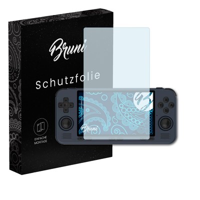 Bruni 2x Folie für PowKiddy RGB10MAX3 Pro Schutzfolie Displayschutzfolie