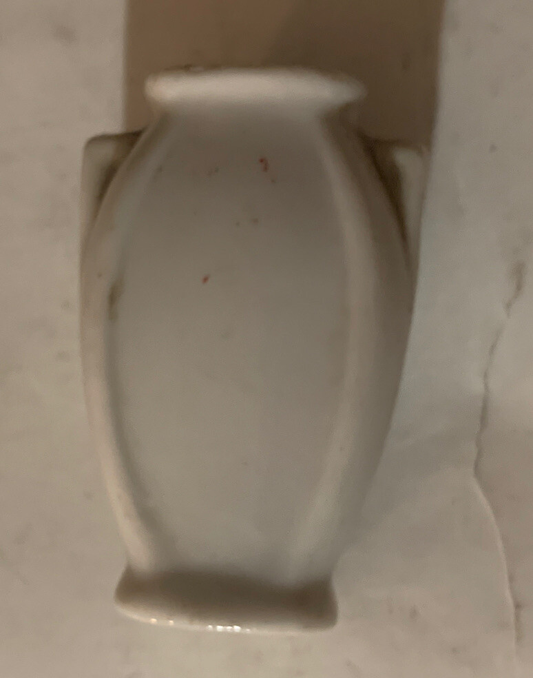 Vintage Porcelain Vase w/ painted flower design 2 1/2
