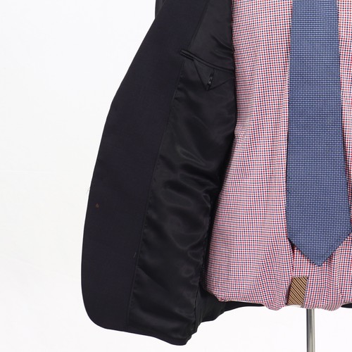DKNY 44L Gray Sport Coat Blazer Jacket Solid 2B Wool - Picture 9 of 11