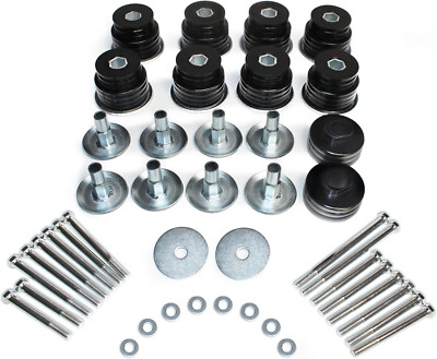 KF04058BK Body Cab Bushing Kit, Polyurethane body mount