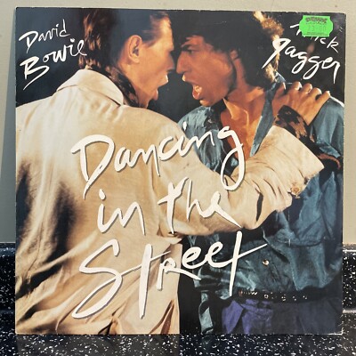 DAVID BOWIE MICK JAGGER Dancing In The Street 1985 UK 3-track 12'' vinyl single