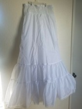 David's Bridal White Mermaid Wedding Slip Size 12