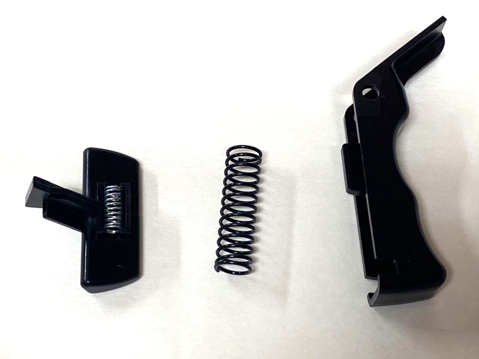 Gatillo genuino Black & Decker OEM con botón de bloqueo y resorte para LST201 LST300 Foto 4 de 4