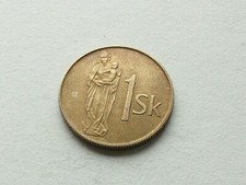 SLOWAKEI  1 Krone 1995 Münze  "ö"