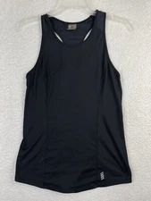 Second Skin Tank Top Womens Sz XS Black Athletic Racer Back