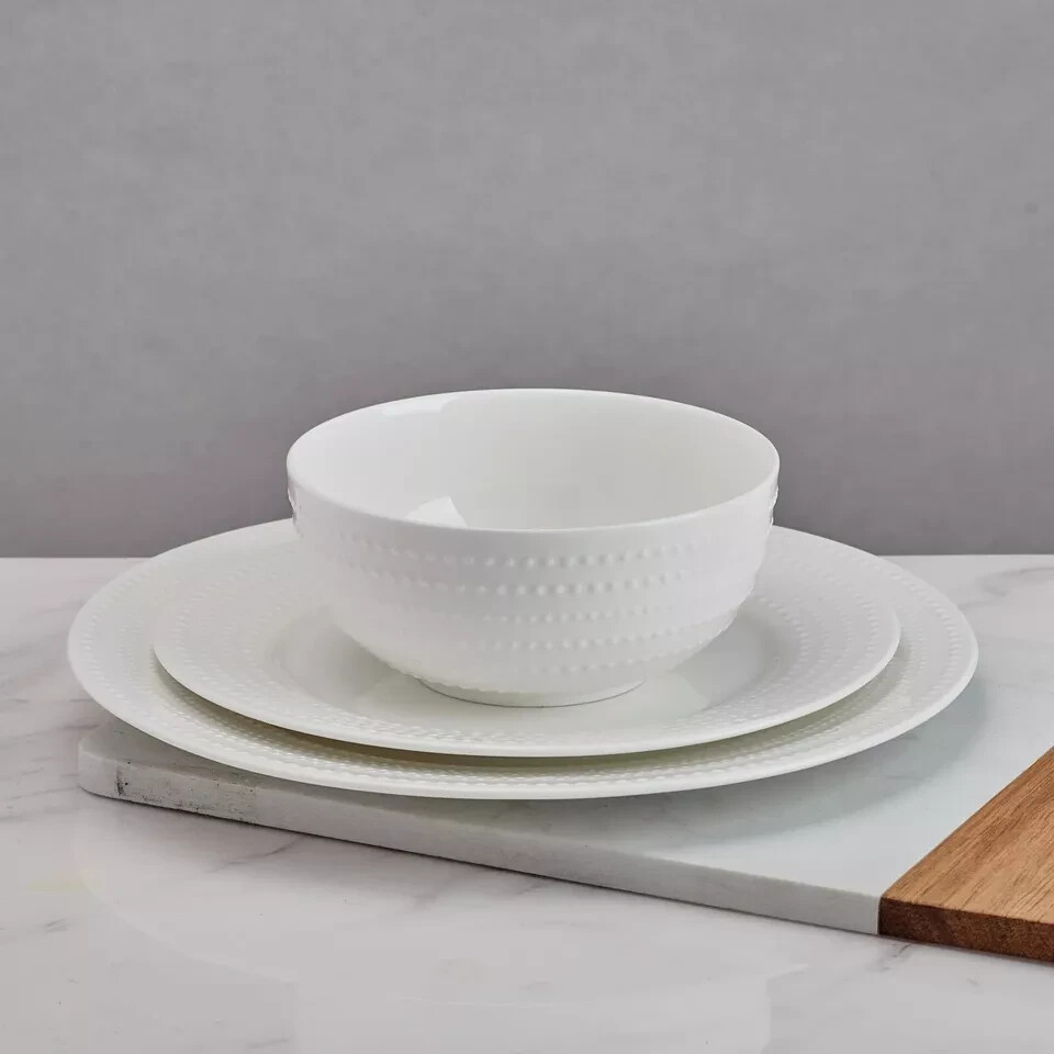 Amazon Vajilla Mikasa 20 Piezas Mikasa Nellie White Bone China