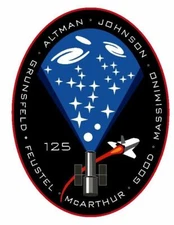 STS-125 Nasa Atlantis Sticker Decal M574
