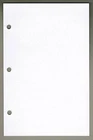 Linco Unruled Filler Paper 5.5" x 8.5" White 3-holes, 24lb 100 Sheets SMF-000-24