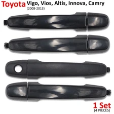 For Toyota Vios Corolla Hilux Vigo 2003 - 13 Set 4Dr Black Outer Handle Hand