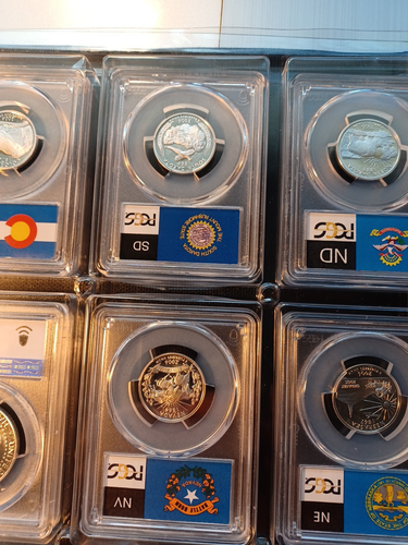 2006s silver 5 state 25c, 50c,10c,5c,1c pcgs pr69 dcam- 9 slab display w/ binder - Picture 17 of 23