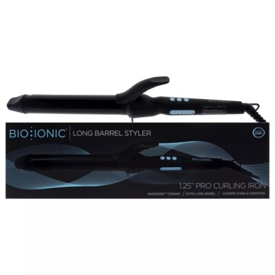 #ad #ad Bio Ionic 1.25 Inch Long Barrel Ceramic Curling Iron New Opened Box $73.87