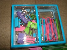 STAPLES PAPER CLIPS AND BINDERS ASSORTMENT 65 PCS LOT OF 3