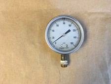 Ashcroft 0-160PSI Pressure Gauge Q-8962 Bottom Mount  KB 