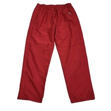 Champion Straight Tracksuit Bottoms Drawstring Red UK Men's XL W36 L32 F154