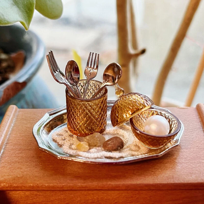 Maßstab 1:6 Puppenhaus Miniatur BJD Vintage Geschirr Küchenzubehör Vintage Set - Bild 2 von 4