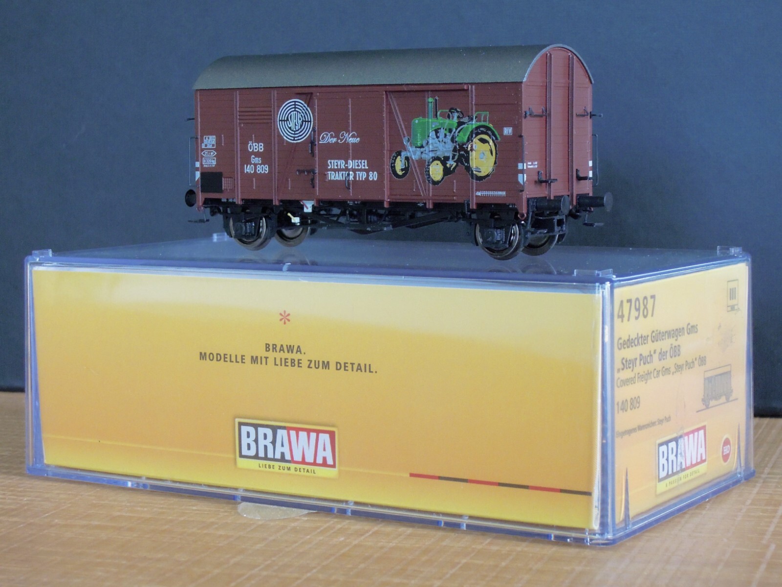 Wagon BRAWA 47987 stable pour éviter les déraillements en courbe HO