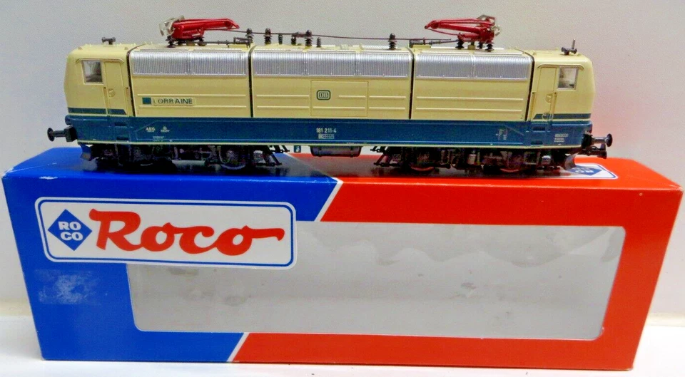 ROCO H0 DC 43984 E-Lok BR 181 211-4 der DB Lorreine Lichtwechsel geprüft in OVP