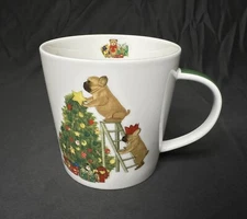 PPD Paper Products Design French Bulldogs Christmas New Bone China Mug 3 7/8”