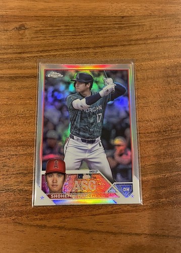 Shohei Ohtani 2023 Topps Chrome Update All Star Game Refractor NRMT+ Angels!!
