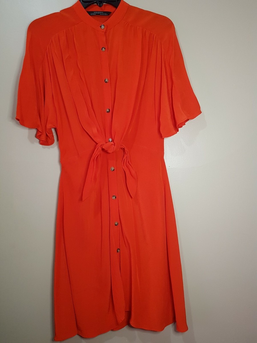 knee length dresses for ladies Early 00s Zara Woman Linen Button Down Maxi Beige Dress - Linen - Summer  dress