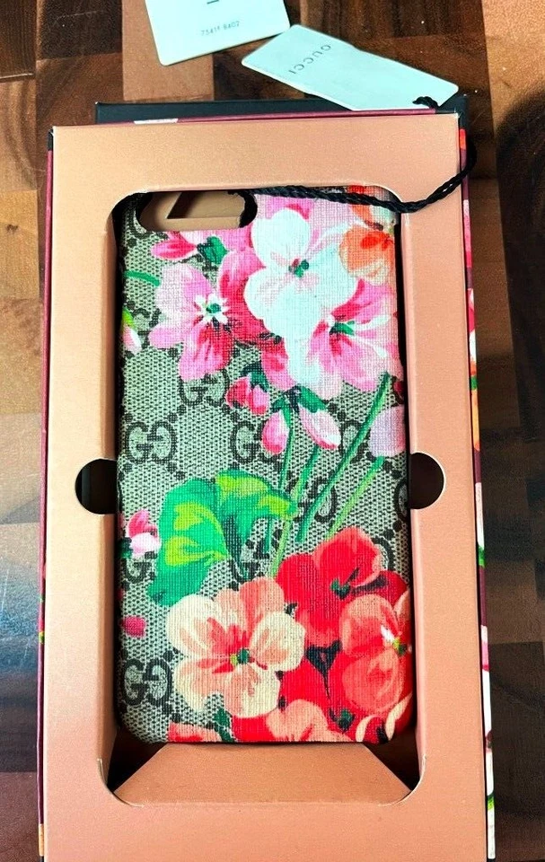 GUCCI GG Supreme Monogram Blooms 474578 527476 iPhone 7/8 保护壳 全新带盒 意大利 — 第 4/4 张图片