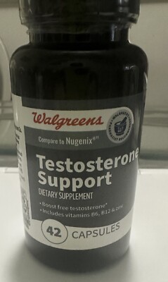 Walgreens Compare to Nugenix Test Support+Vitamins B6 for Men 42 Caps