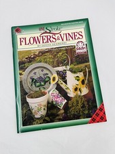 Donna Dewberry One Stroke Paint Book Guide 9243 Flowers  Vines Plaid