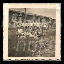 Foto, Arbeitsdienstlager Ehringshausen/Hessen, in Unterhose Revierdienst; L190L