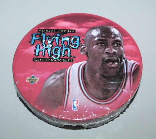 1998 Upper Deck Flying High Michael Jordan Metal Card Tin w Avon Box NEW Sealed - Picture 2 of 7