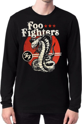 FOO FIGHTERS HEAVY METAL BAND Black Long Sleeve T Shirt
