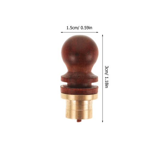 3 Pezzi Tappo Bottiglia Vino Legno Ottone Riutilizzabile - Foto 4 di 12