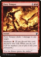 MTG Fiery Temper Commander 2019 Regular