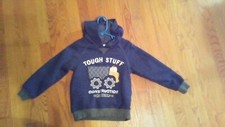 boys sz 5 truck hoodie Jacket construction crew NWOT  blue