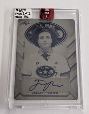 TRUE 1 of 1 🦅JAELAN PHILLIPS🦅 2017 LEAF PRINTING PLATE  ROOKIE AUTO XRC EAGLES